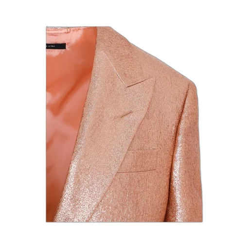 Single-Breasted Glitter Detailed Blazer
