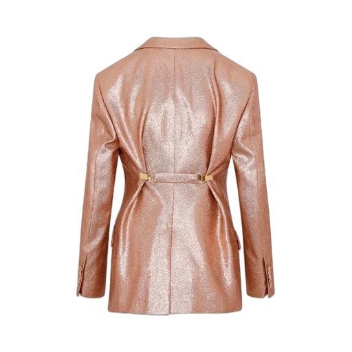 Single-Breasted Glitter Detailed Blazer