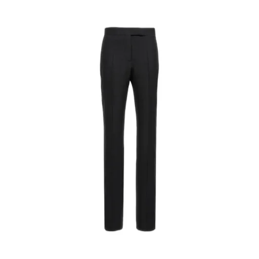 High-Waisted Straight-Leg Trousers