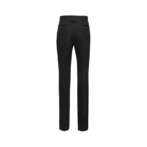 High-Waisted Straight-Leg Trousers