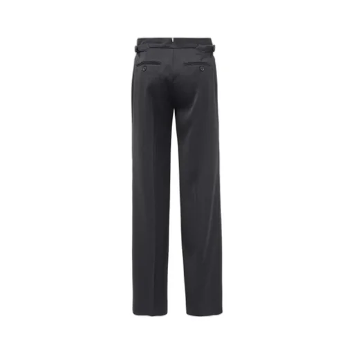 Wool Straight-Leg Trousers