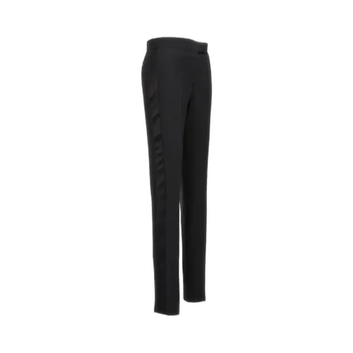 High-Waisted Straight-Leg Trousers