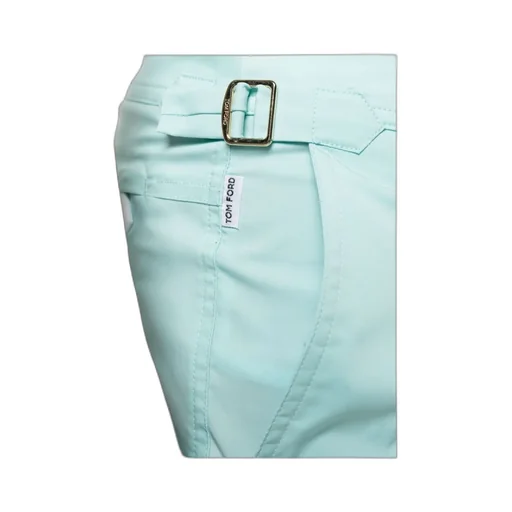 Mid-Rise Side Buckled Swim Shorts
