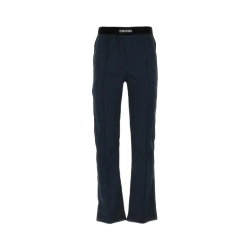 Logo Waistband Satin Pajama Trousers