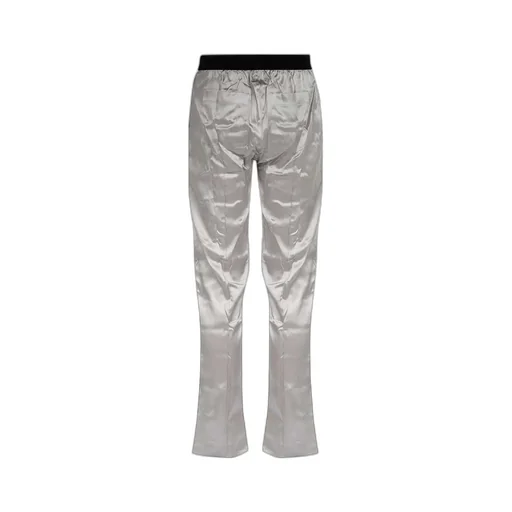 Logo Waistband Satin Pajama Trousers