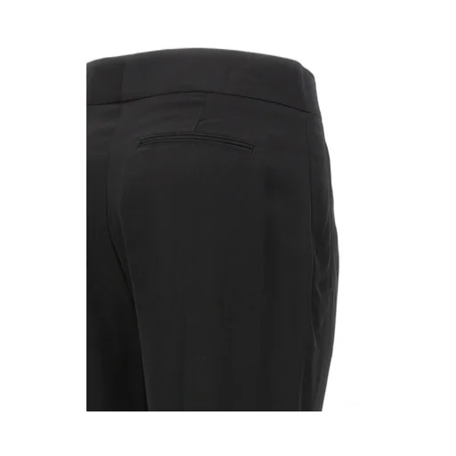 Metal Bar Detailed Straight-Leg Pants