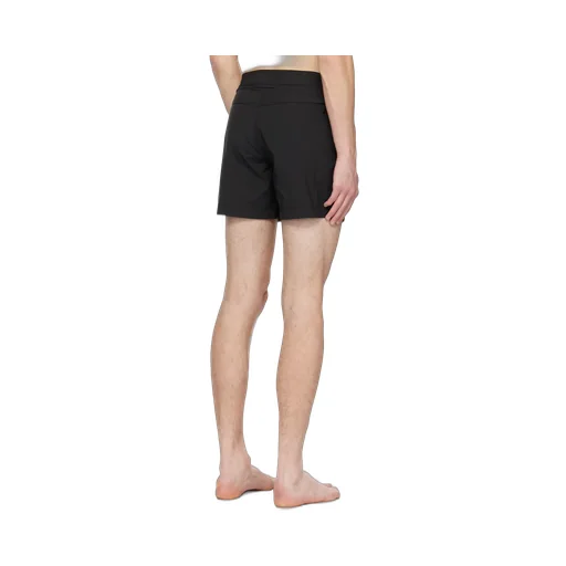 Mid-Rise Side Buckled Swim Shorts