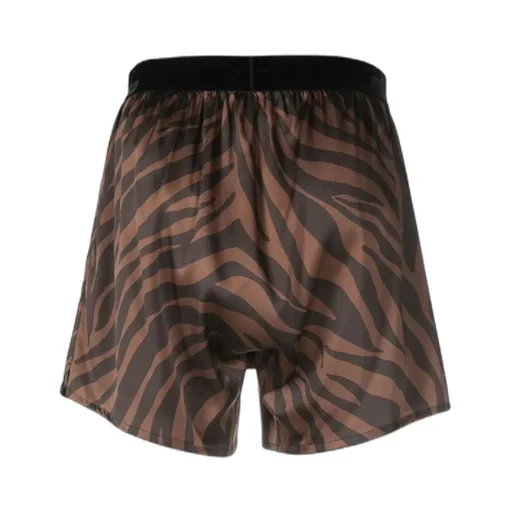 Logo Waistband Zebra Printed Boxers