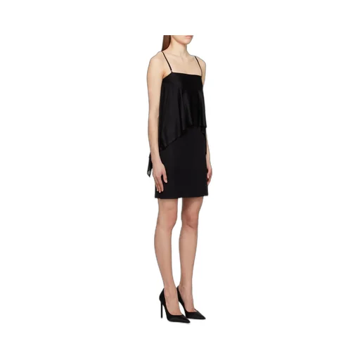 Square-Neck Cold-Shoulder Dress
