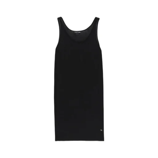 Logo Plaque Tank Dress