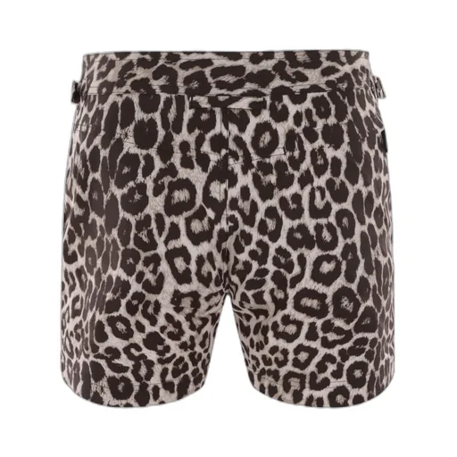 Leopard-Print Swim Shorts