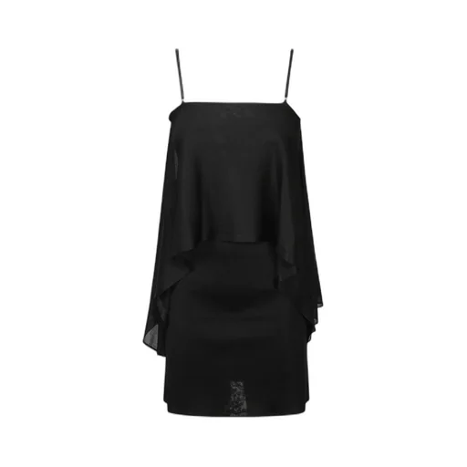 Square-Neck Cold-Shoulder Dress