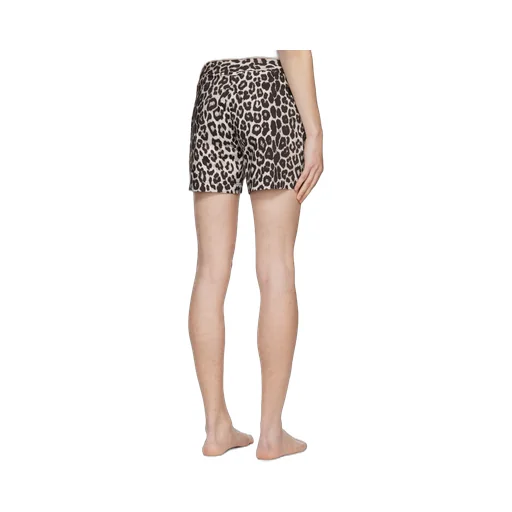 Leopard-Print Swim Shorts