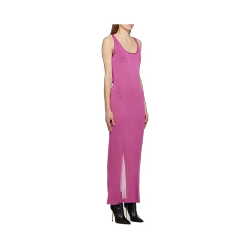 Sleeveless Round-Necked Dress