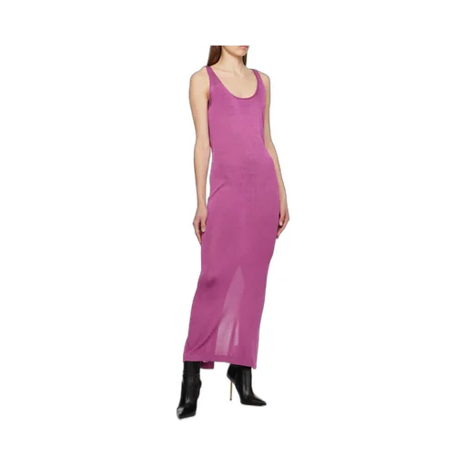 Sleeveless Round-Necked Dress