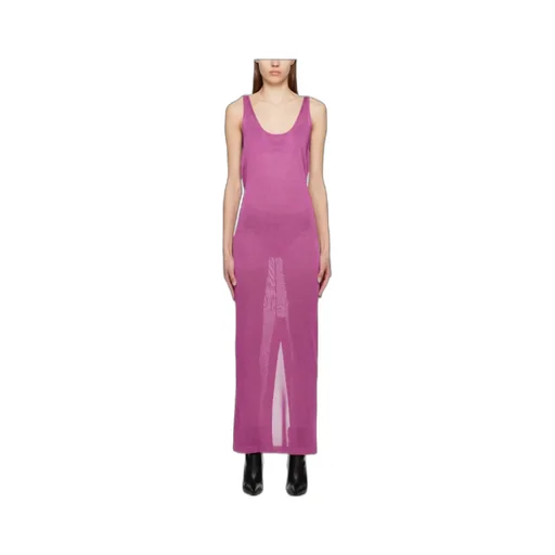 Sleeveless Round-Necked Dress