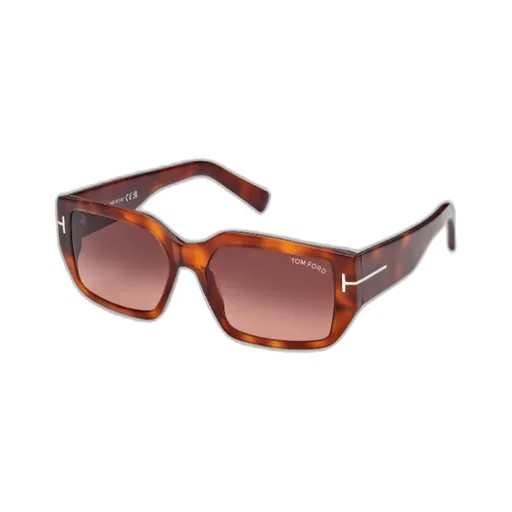 Logo Rectangular Frame Sunglasses