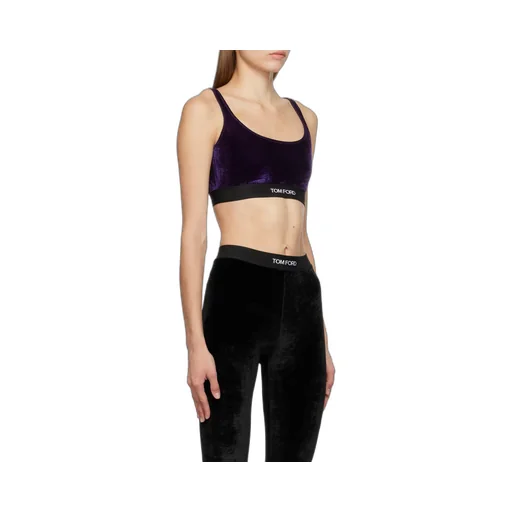 Logo Low Round Neck Bra
