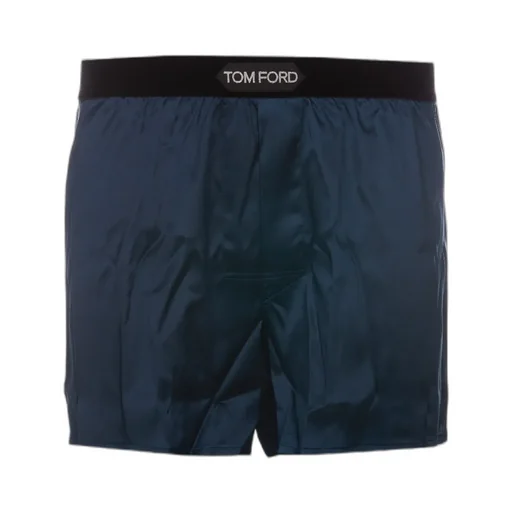 Logo-Waistband Stretched Satin Boxers