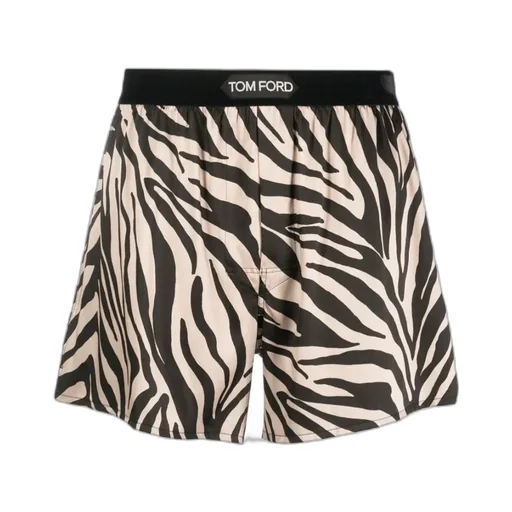 Logo Waistband Zebra Printed Boxers