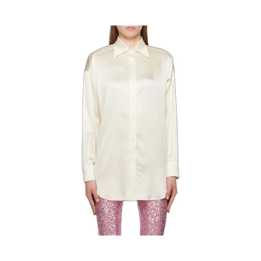 Long-Sleeved Satin Shirt