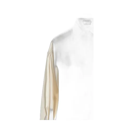 Long-Sleeved Satin Shirt