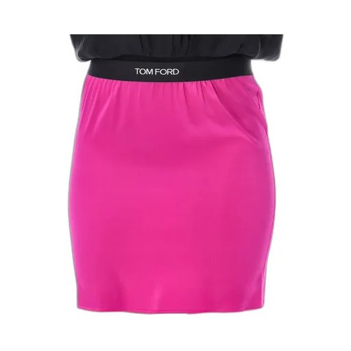 Logo-Waistband Mini Pencil Skirt