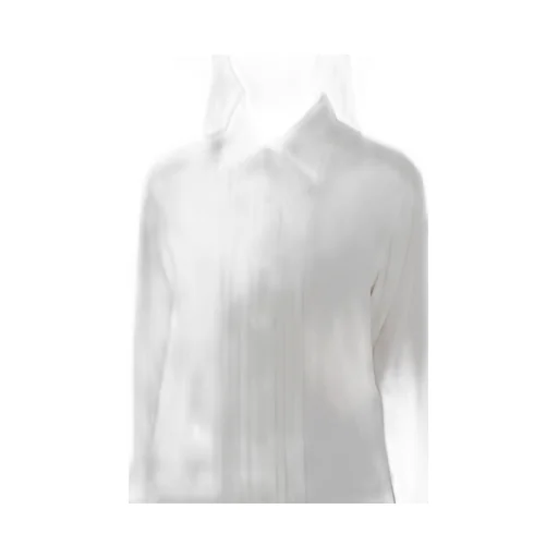Pintuck-Detailed Long-Sleeved Shirt