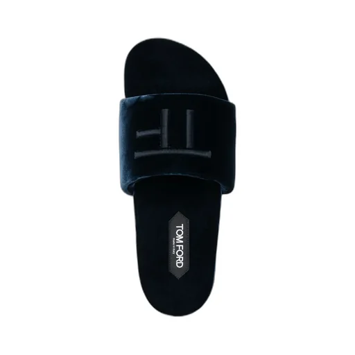 Embroidered-Logo Detail Slides