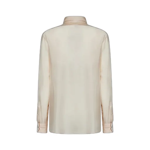Pleated Long-Sleeved Shirt