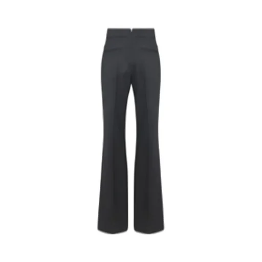 High-Waist Flared-Leg Trousers