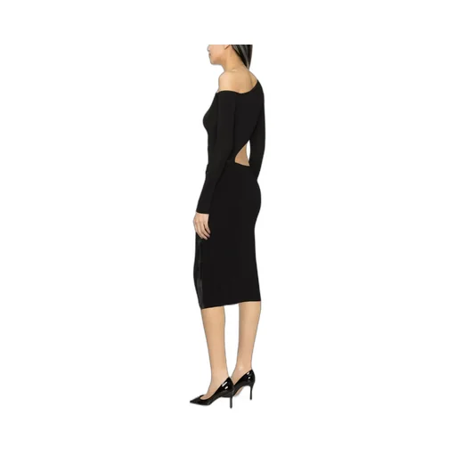 Ribbed-Knit Midi Skirt