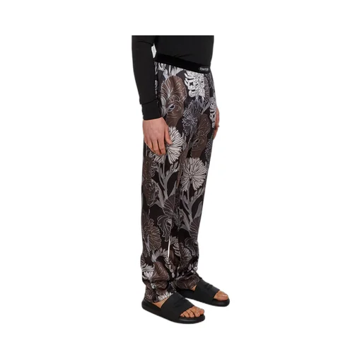 Floral-Printed Flared Trousers