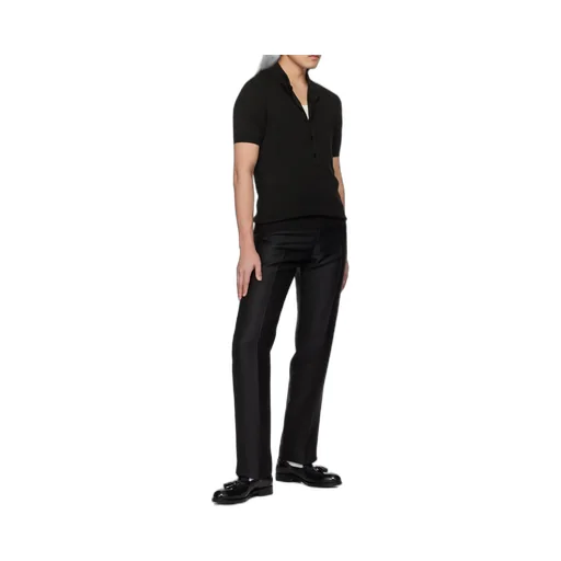 Wide Ribbed Polo Shirt