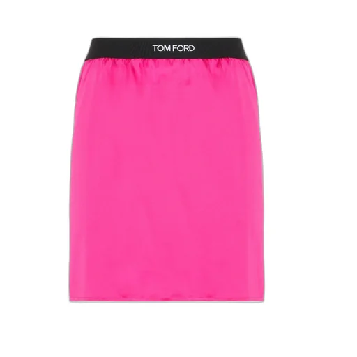 Logo-Waistband Mini Pencil Skirt