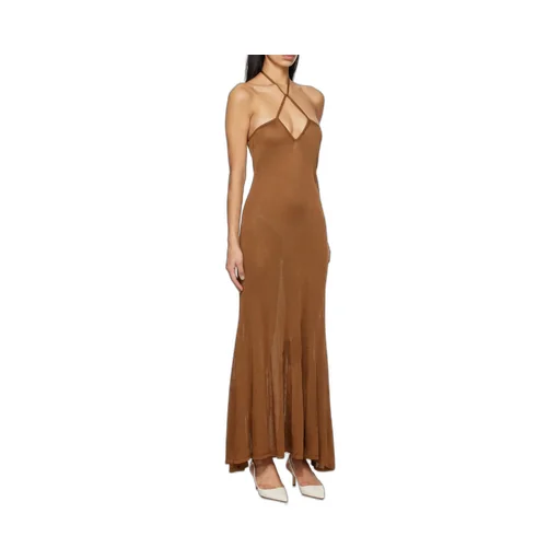 Sleeveless Open Back Maxi Dress