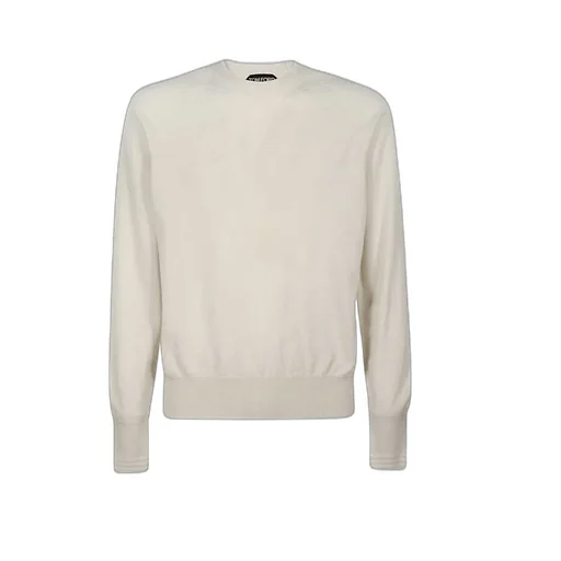 Round-Neck Knitted Pullover