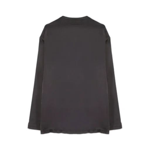 Half Buttoned Long-Sleeved Shirt