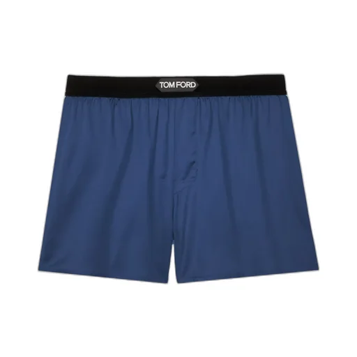 Silk-Blend Logo-Waist Boxers