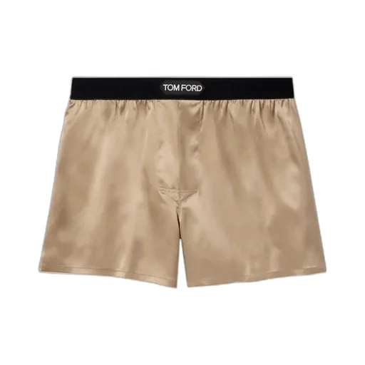 Logo-Waistband Stretched Satin Boxers