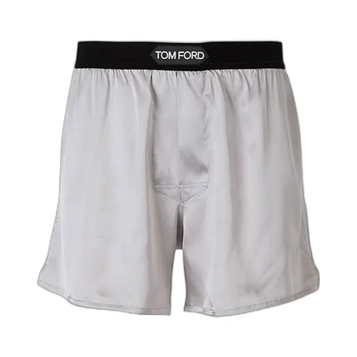Logo-Waistband Stretched Satin Boxers