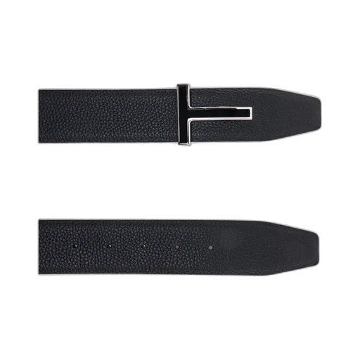 T Logo Plaque Buckle Belt