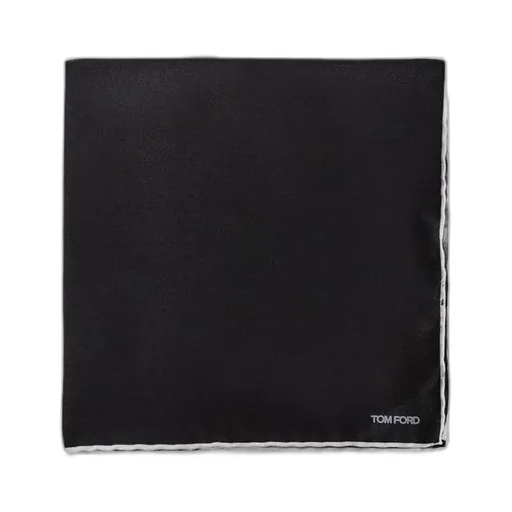 Embroidered Square Scarf With Logo