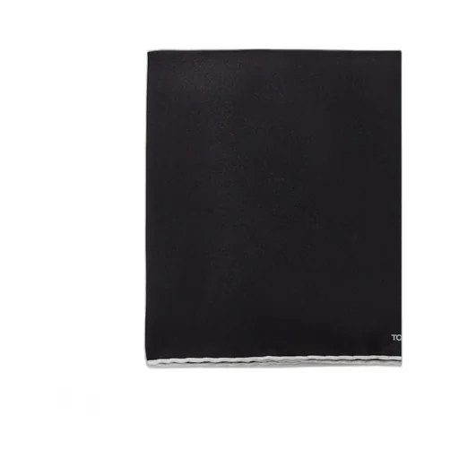Embroidered Square Scarf With Logo