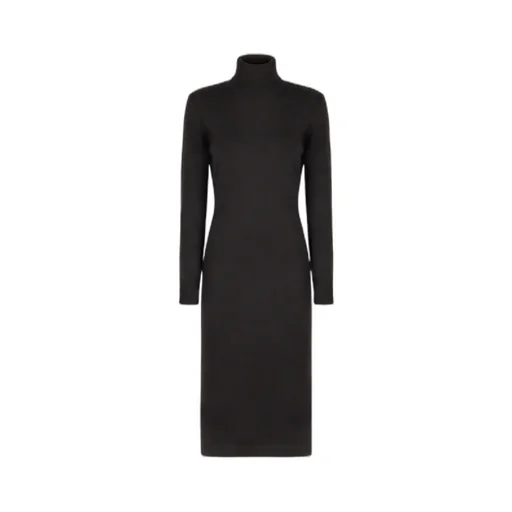 Cut-Out Detailed Knitted Midi Dress