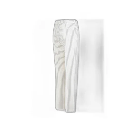 Pinstripe Straight-Leg Pants