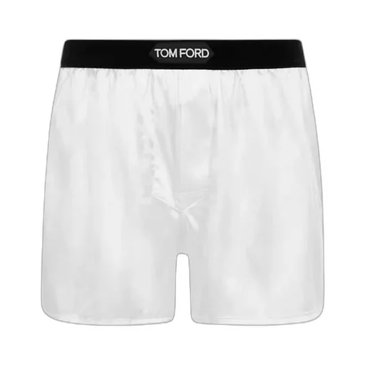 Logo-Waistband Stretched Satin Boxers