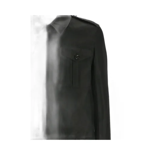 Belted-Waist Military Jacket
