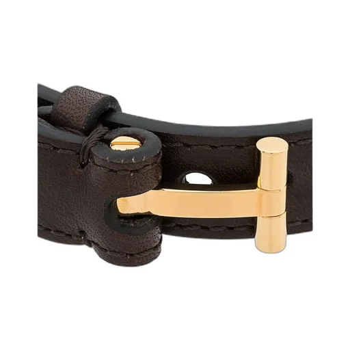 T Braided Leather Bracelet