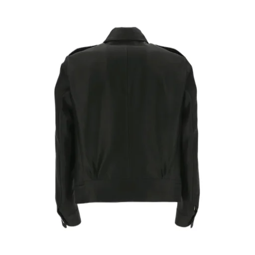 Belted-Waist Military Jacket